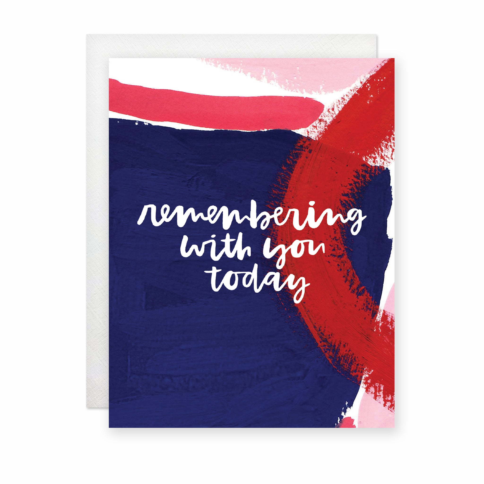 Remembering With You Today (Navy) Card
